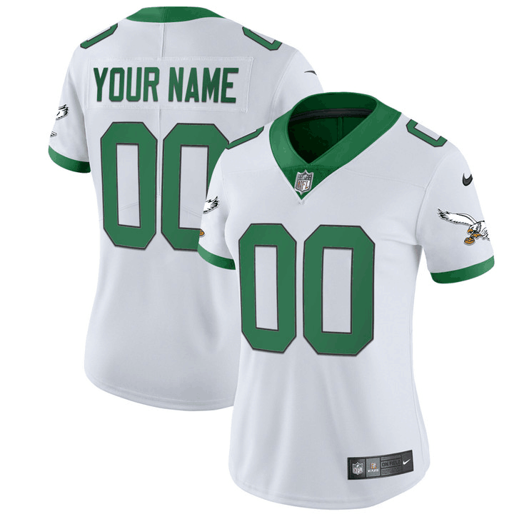 Customized Women's Philadelphia Eagles Vapor Untouchable Limited white Jersey Customized Women's Philadelphia Eagles Vapor Untouchable Limited white Jersey