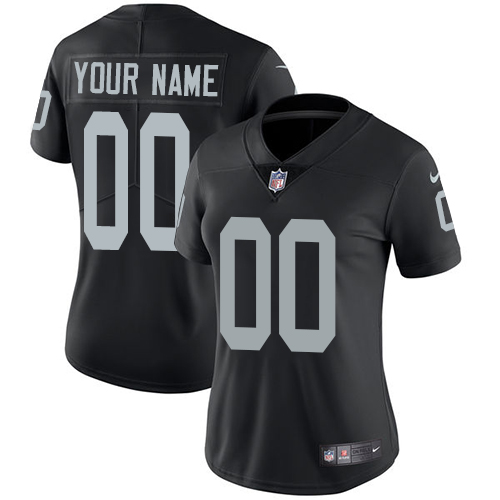 Women's NFL Oakland Raiders Vapor Untouchable Custom Black Home Jersey Women's NFL Oakland Raiders Vapor Untouchable Custom Black Home Jersey