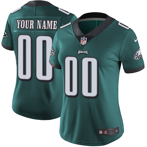 Nike NFL Philadelphia Eagles Vapor Untouchable Customized Elite Midnight Green Home Women's Jersey Nike NFL Philadelphia Eagles Vapor Untouchable Customized Elite Midnight Green Home Women's Jersey