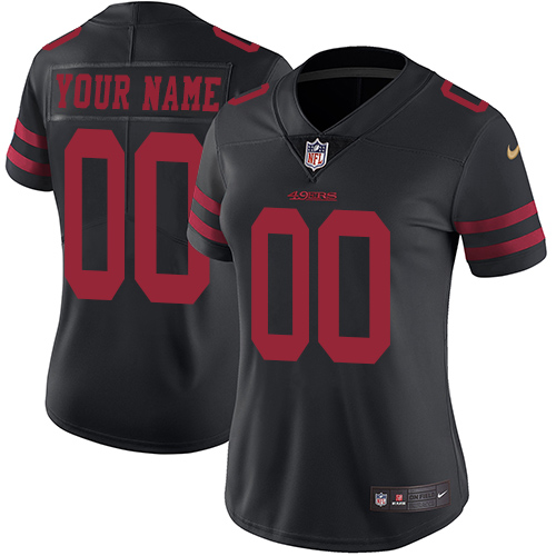 Nike NFL San Francisco 49ers Vapor Untouchable Customized Limited Black Alternate Women's Jersey Nike NFL San Francisco 49ers Vapor Untouchable Customized Limited Black Alternate Women's Jersey