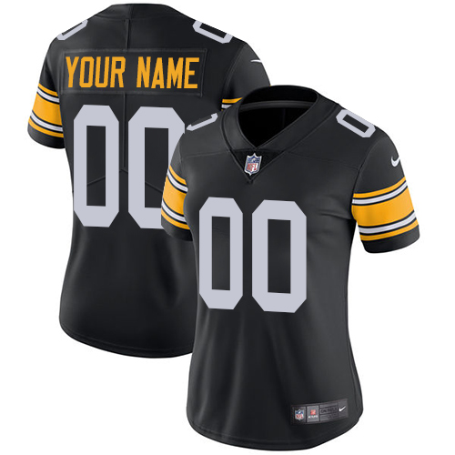 Nike NFL Pittsburgh Steelers Vapor Untouchable Customized Limited Black Alternate Women's Jersey Nike NFL Pittsburgh Steelers Vapor Untouchable Customized Limited Black Alternate Women's Jersey