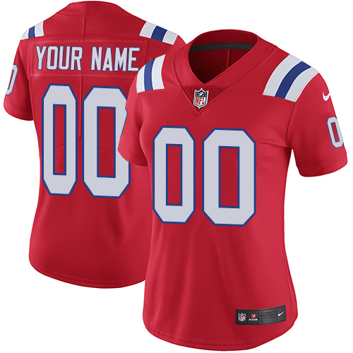 Nike NFL New England Patriots Vapor Untouchable Customized Limited Red Alternate Women's Jersey Nike NFL New England Patriots Vapor Untouchable Customized Limited Red Alternate Women's Jersey
