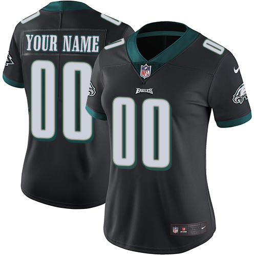 Nike NFL Philadelphia Eagles Vapor Untouchable Customized Elite Black Alternate Women's Jersey Nike NFL Philadelphia Eagles Vapor Untouchable Customized Elite Black Alternate Women's Jersey