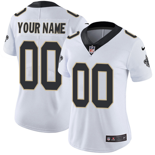 Nike NFL New Orleans Saints Vapor Untouchable Customized Limited White Road Women's Jersey Nike NFL New Orleans Saints Vapor Untouchable Customized Limited White Road Women's Jersey