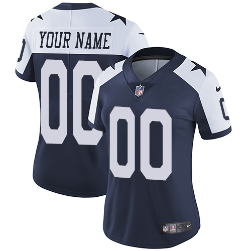 Nike Dallas Cowboys Elite Navy Blue Alternate Women's Jersey NFL Throwback Vapor Untouchable Customized jerseys Nike Dallas Cowboys Elite Navy Blue Alternate Women's Jersey NFL Throwback Vapor Untouchable Customized jerseys