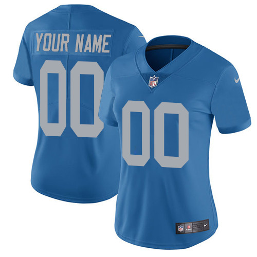 Nike Detroit Lions Elite Blue Alternate Women's Jersey NFL Vapor Untouchable Customized jerseys Nike Detroit Lions Elite Blue Alternate Women's Jersey NFL Vapor Untouchable Customized jerseys
