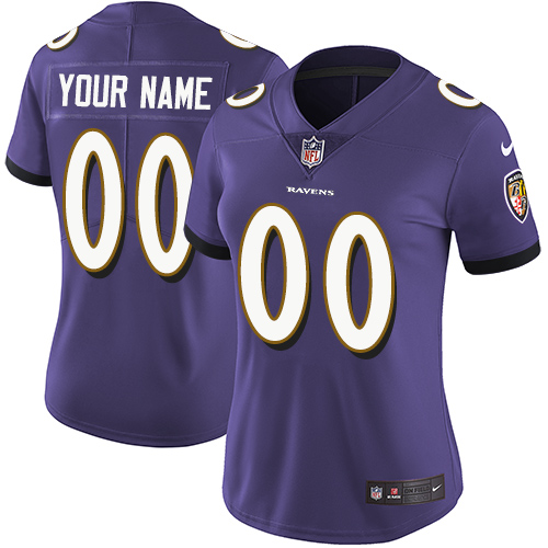 Nike Baltimore Ravens Elite Purple Home Women's Jersey NFL Vapor Untouchable Customized jerseys Nike Baltimore Ravens Elite Purple Home Women's Jersey NFL Vapor Untouchable Customized jerseys