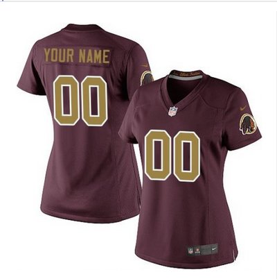 Women's Nike Washington Redskins Customized Limited RedGold Number Alternate 80TH Anniversary NFL Jersey Women's Nike Washington Redskins Customized Limited RedGold Number Alternate 80TH Anniversary NFL Jersey