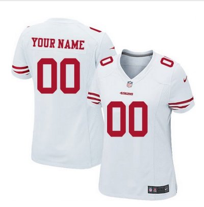 Women's Nike San Francisco 49ers Customized Limited White NFL Jersey Women's Nike San Francisco 49ers Customized Limited White NFL Jersey