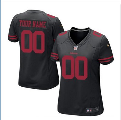 Women's Nike San Francisco 49ers Customized Limited Black NFL Jersey Women's Nike San Francisco 49ers Customized Limited Black NFL Jersey