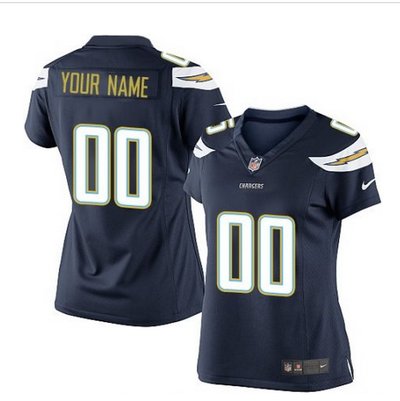 Women's Nike San Diego Chargers Customized Limited Navy Blue Team Color NFL Jersey Women's Nike San Diego Chargers Customized Limited Navy Blue Team Color NFL Jersey