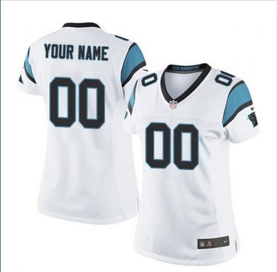 Women's Nike Carolina Panthers Customized Limited White NFL Jersey Women's Nike Carolina Panthers Customized Limited White NFL Jersey