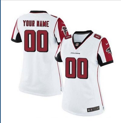 Women's Nike Atlanta Falcons Customized Limited White NFL Jersey Women's Nike Atlanta Falcons Customized Limited White NFL Jersey