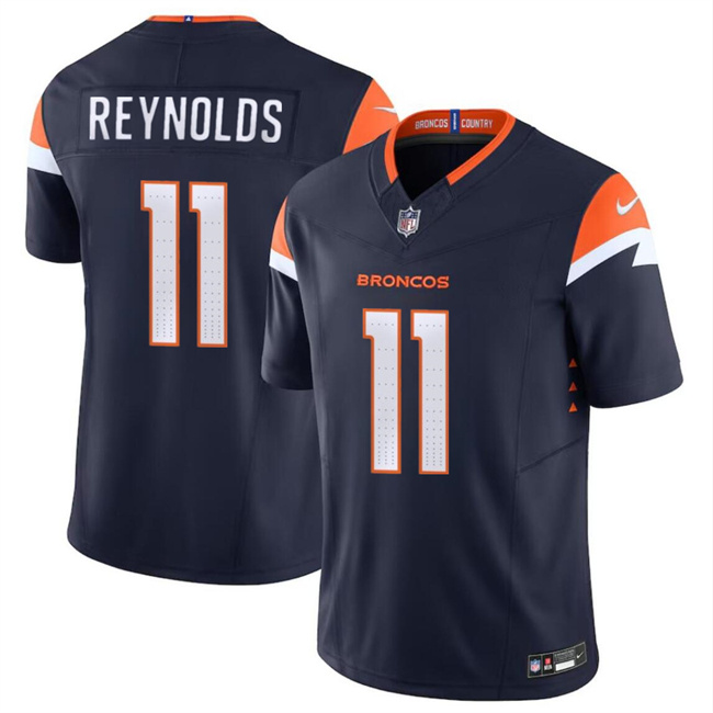 Youth Denver Broncos #11 Josh Reynolds Navy 2024 F.U.S.E. Alternate Vapor Limited Stitched Football Jersey Youth Denver Broncos #11 Josh Reynolds Navy 2024 F.U.S.E. Alternate Vapor Limited Stitched Football Jersey