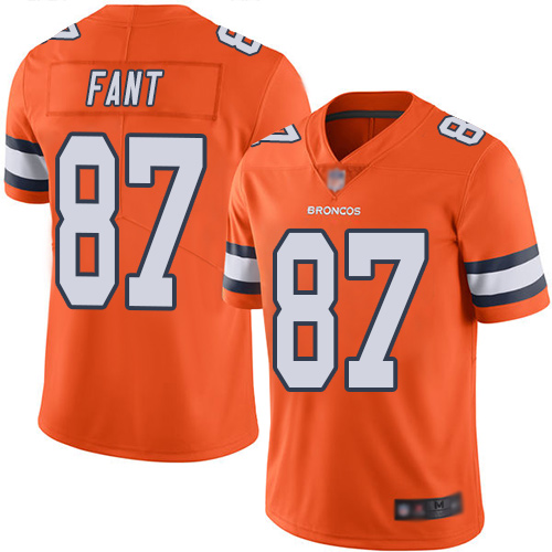 Broncos #87 Noah Fant Orange Youth Stitched Football Limited Rush Jersey Broncos #87 Noah Fant Orange Youth Stitched Football Limited Rush Jersey