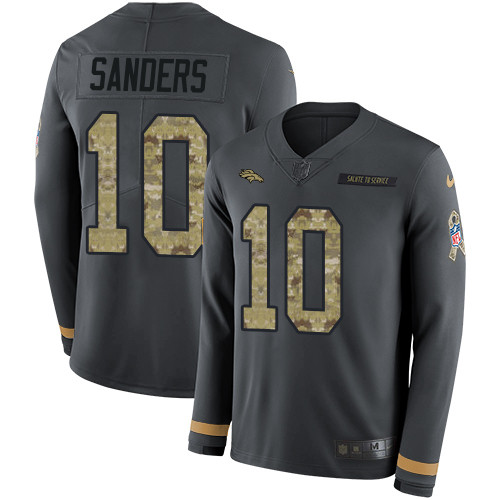 Nike Broncos #10 Emmanuel Sanders Anthracite Salute to Service Nike Broncos #10 Emmanuel Sanders Anthracite Salute to Service
