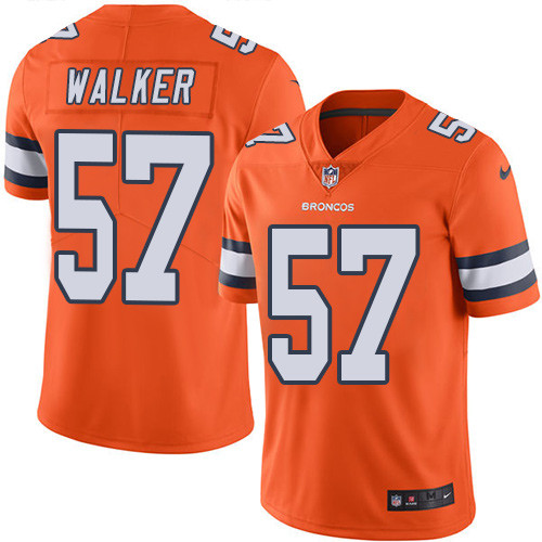 Nike Broncos #57 Demarcus Walker Orange Youth Stitched NFL Limited Rush Jersey Nike Broncos #57 Demarcus Walker Orange Youth Stitched NFL Limited Rush Jersey