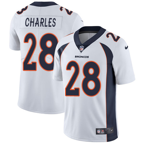 Nike Broncos #28 Jamaal Charles White Youth Stitched NFL Vapor Untouchable Limited Jersey Nike Broncos #28 Jamaal Charles White Youth Stitched NFL Vapor Untouchable Limited Jersey