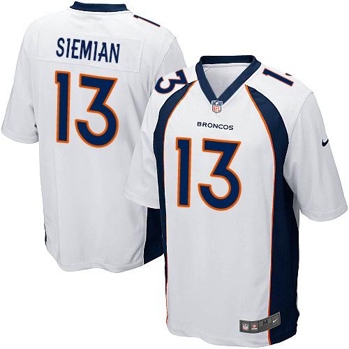 Nike Broncos #13 Trevor Siemian White Youth Stitched NFL New Elite Jersey Nike Broncos #13 Trevor Siemian White Youth Stitched NFL New Elite Jersey