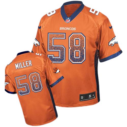 Nike Broncos #58 Von Miller Orange Team Color Youth Stitched NFL Elite Drift Fashion Jersey Nike Broncos #58 Von Miller Orange Team Color Youth Stitched NFL Elite Drift Fashion Jersey