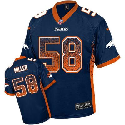Nike Broncos #58 Von Miller Blue Alternate Youth Stitched NFL Elite Drift Fashion Jersey