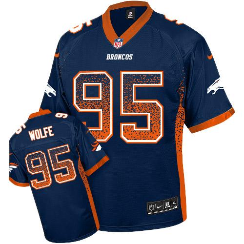 Nike Broncos #95 Derek Wolfe Blue Alternate Youth Stitched NFL Elite Drift Fashion Jersey Nike Broncos #95 Derek Wolfe Blue Alternate Youth Stitched NFL Elite Drift Fashion Jersey