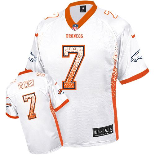 Nike Broncos #7 John Elway White Youth Stitched NFL Elite Drift Fashion Jersey Nike Broncos #7 John Elway White Youth Stitched NFL Elite Drift Fashion Jersey