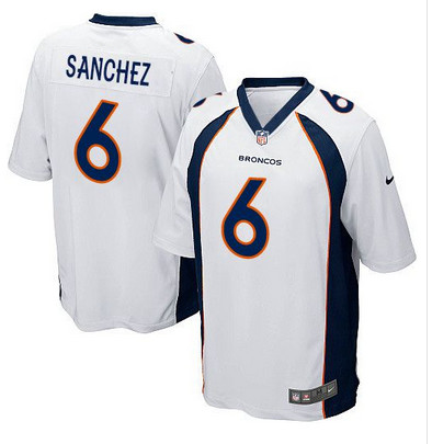 Nike Broncos #6 Mark Sanchez White Youth Stitched NFL New Elite Jersey Nike Broncos #6 Mark Sanchez White Youth Stitched NFL New Elite Jersey