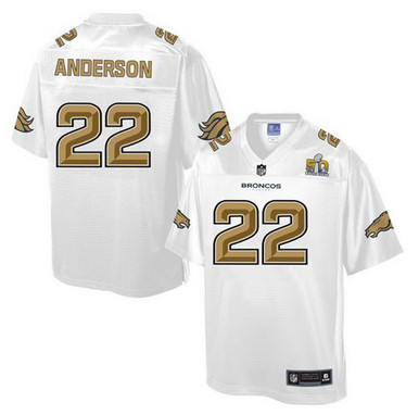 Nike Broncos #22 C.J. Anderson White Youth NFL Pro Line Super Bowl 50 Fashion Game Jersey Nike Broncos #22 C.J. Anderson White Youth NFL Pro Line Super Bowl 50 Fashion Game Jersey