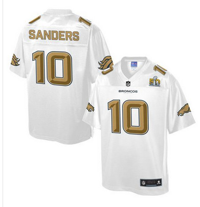 Nike Broncos #10 Emmanuel Sanders White Youth NFL Pro Line Super Bowl 50 Fashion Game Jersey Nike Broncos #10 Emmanuel Sanders White Youth NFL Pro Line Super Bowl 50 Fashion Game Jersey