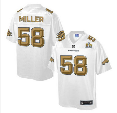 Nike Broncos #58 Von Miller White Youth NFL Pro Line Super Bowl 50 Fashion Game Jersey Nike Broncos #58 Von Miller White Youth NFL Pro Line Super Bowl 50 Fashion Game Jersey