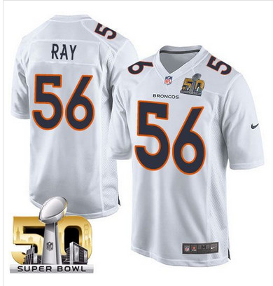 Nike Broncos #56 Shane Ray White Super Bowl 50 Youth Stitched NFL Game Event Jersey Nike Broncos #56 Shane Ray White Super Bowl 50 Youth Stitched NFL Game Event Jersey
