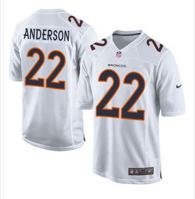 Nike Broncos #22 C.J. Anderson White Youth Stitched NFL Game Event Jersey Nike Broncos #22 C.J. Anderson White Youth Stitched NFL Game Event Jersey