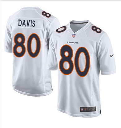 Nike Broncos #80 Vernon Davis White Youth Stitched NFL Game Event Jersey Nike Broncos #80 Vernon Davis White Youth Stitched NFL Game Event Jersey