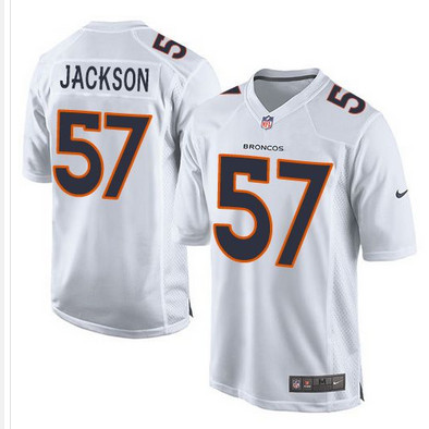 Nike Broncos #57 Tom Jackson White Youth Stitched NFL Game Event Jersey