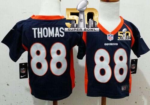 Toddler Nike Broncos #88 Demaryius Thomas Navy Blue Alternate Super Bowl 50 Stitched NFL Elite Jersey Toddler Nike Broncos #88 Demaryius Thomas Navy Blue Alternate Super Bowl 50 Stitched NFL Elite Jersey