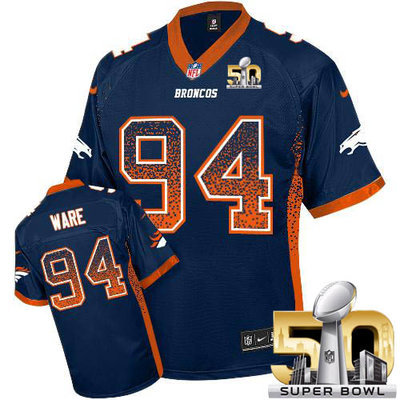 Nike Broncos #94 DeMarcus Ware Blue Alternate Super Bowl 50 Youth Stitched NFL Elite Drift Fashion Jersey Nike Broncos #94 DeMarcus Ware Blue Alternate Super Bowl 50 Youth Stitched NFL Elite Drift Fashion Jersey