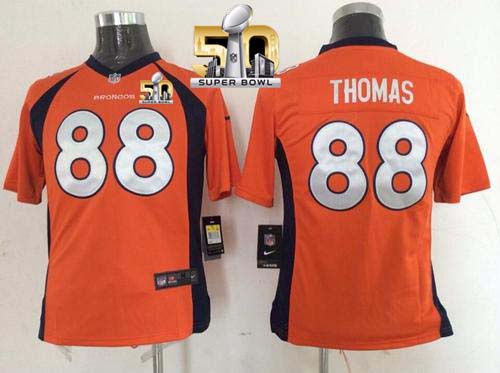 Nike Broncos #88 Demaryius Thomas Orange Team Color Super Bowl 50 Youth Stitched NFL New Elite Jersey Nike Broncos #88 Demaryius Thomas Orange Team Color Super Bowl 50 Youth Stitched NFL New Elite Jersey