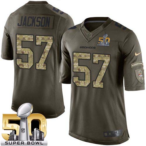 Nike Broncos #57 Tom Jackson Green Super Bowl 50 Youth Stitched NFL Limited Salute to Service Jersey Nike Broncos #57 Tom Jackson Green Super Bowl 50 Youth Stitched NFL Limited Salute to Service Jersey