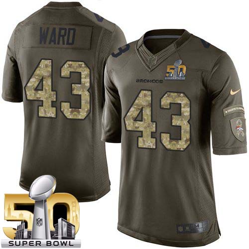 Nike Broncos #43 T.J. Ward Green Super Bowl 50 Youth Stitched NFL Limited Salute to Service Jersey Nike Broncos #43 T.J. Ward Green Super Bowl 50 Youth Stitched NFL Limited Salute to Service Jersey