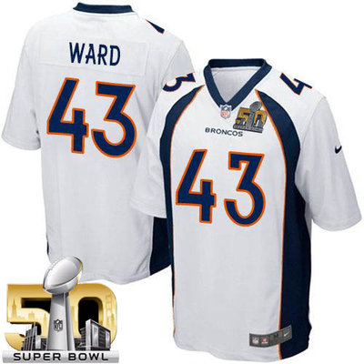 Nike Broncos #43 T.J. Ward White Super Bowl 50 Youth Stitched NFL New Elite Jersey Nike Broncos #43 T.J. Ward White Super Bowl 50 Youth Stitched NFL New Elite Jersey
