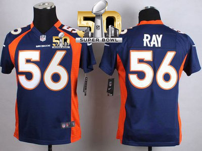 Nike Broncos #56 Shane Ray Blue Alternate Super Bowl 50 Youth Stitched NFL New Elite Jersey Nike Broncos #56 Shane Ray Blue Alternate Super Bowl 50 Youth Stitched NFL New Elite Jersey