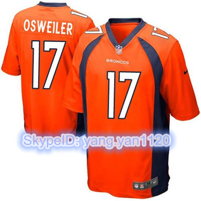 Nike Broncos #17 Brock Osweiler Orange Team Color Youth Stitched NFL New Elite Jersey