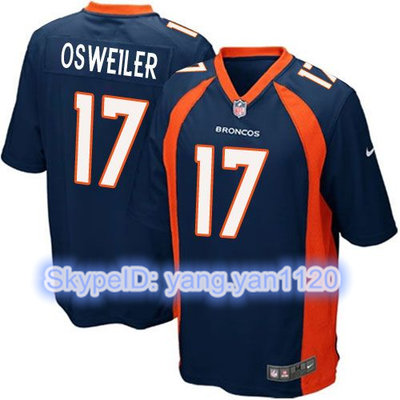 Nike Broncos #17 Brock Osweiler Blue Alternate Youth Stitched NFL New Elite Jersey