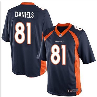 Youth New Broncos #81 Owen Daniels Blue Alternate Stitched NFL New Elite Jersey