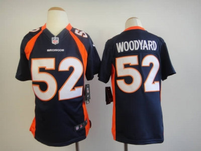 Youth NEW Denver Broncos 52 Wesley Woodyard Blue Jerseys Youth NEW Denver Broncos 52 Wesley Woodyard Blue Jerseys