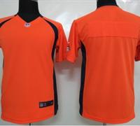 Nike youth Denver Broncos blank Orange Portrait Fashion Game Jerseys