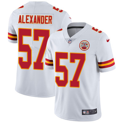 Nike Chiefs #57 D.J. Alexander White Youth Stitched NFL Vapor Untouchable Limited Jersey Nike Chiefs #57 D.J. Alexander White Youth Stitched NFL Vapor Untouchable Limited Jersey