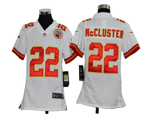 Youth Nike Kansas City Chiefs 22 Dexter McCluster white Jerseys