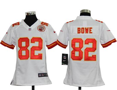 Youth Nike Kansas City Chiefs 82 Dwayne Bowe white Jerseys
